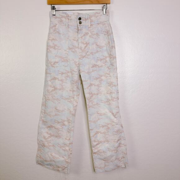 Joe’s Women's The Blake Cotton High Rise Wide Leg Cropped Pants Camo sz 26 NWT - Picture 2 of 12